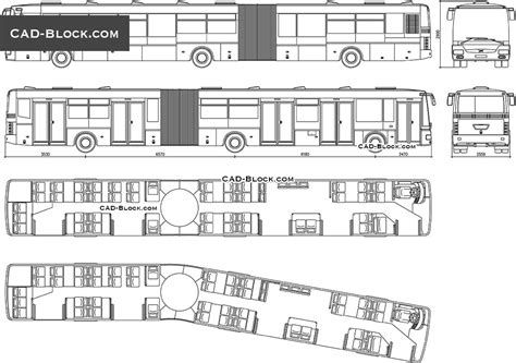 autocad bus block|City Bus .